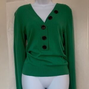 J Crew cashmere Henley sweater